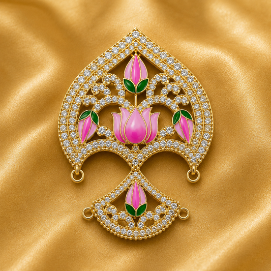 Premium AD Kamal Tipara for Thakur Ji | Royal Krishna Ji Shringar