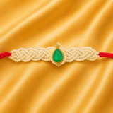 Dew Drop Kanthi Mala – Elegant Traditional Shringar Necklace for Thakur Ji | 7.5 Cm Width | For big Size Deity