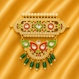 Divine Rajputi Aad – Royal Traditional Shringar for Thakur Ji | Height - 7 CM | Width - 7 CM