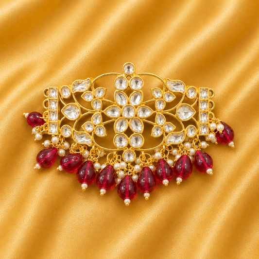 Rani Aad Haar – Rajputi Design for Shreeji (Available in 2 Colours) | Height - 6 CM | Width - 9 CM