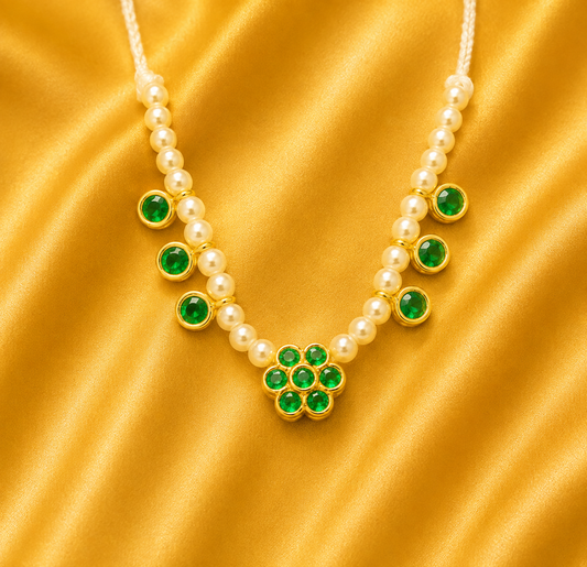 AD Gop Mala — Premium American Diamond Mala for Thakur Ji Shringar | 3 CM