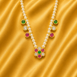AD Gop Mala — Premium American Diamond Mala for Thakur Ji Shringar | 3 CM