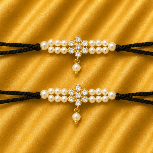 Premium AD Payal — American Diamond Anklet for Thakur Ji Shringar