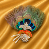 Mor Pankh Kamal Shringar Paag | Laddu Gopal Mastak Shringar | Radha Raman Sringar | 9.5 CM