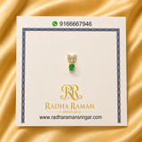 Green & Red AD Tilak — Premium American Diamond Tilak for Thakur Ji Shringar