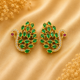 Mayur Kundal — Traditional Peacock Design Kundal for Thakur Ji Shringar  | 2 CM HEIGHT | 2 CM WIDTH