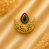 Morpankh Chandrika — Traditional Peacock Feather Head Ornament for Thakur Ji Shringar  | 1.5 CM HEIGHT | 2 CM WIDTH