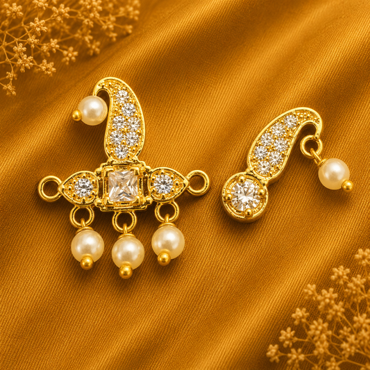 Divine AD Sirpech with Sheeshphool — Premium Head Shringar Set | 1.5 cm Height