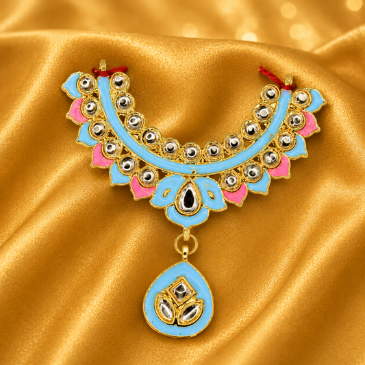 Leheriya Rangotsav Haar Mala — Festive Shringar Mala for Thakur Ji | 5 CM