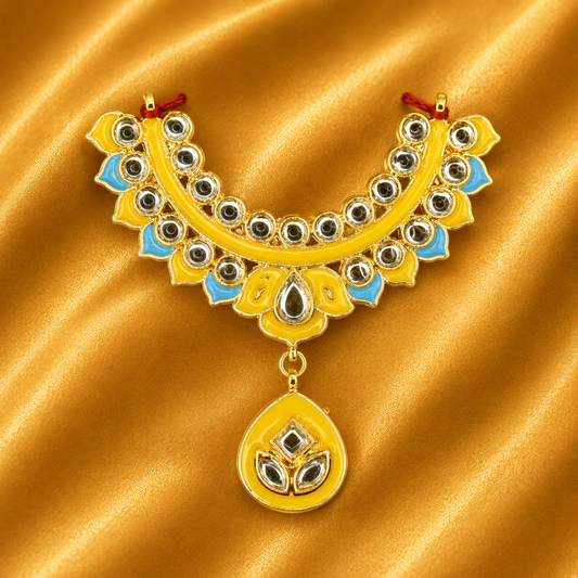 Leheriya Rangotsav Haar Mala — Festive Shringar Mala for Thakur Ji | 5 CM