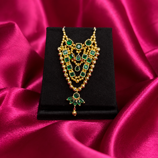 Jadau Heera Haar for Thakurji – 7 CM | Royal Krishna Shringar