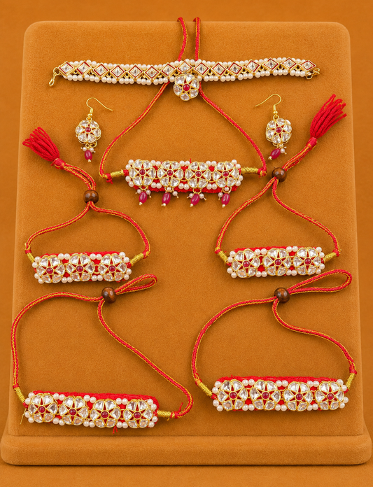 Rajwadi Rajasthani Shringar Set — Traditional Royal Set for Shri Ji