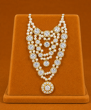 Laddu Gopal Ratna Pearl Heera Haar | 5.5cm | Traditional Shringar