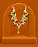 Brij Milma Shringar Haar for Thakurji (5 CM) | Kundan Pearl Traditional Haar