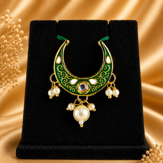 Nandlal Meenakari Pearl Hasli Haar | Radha Raman Shringar | 3 cm
