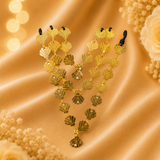 Golden Mala for Thakur Ji – Elegant Deity Necklace for Daily & Festive Shringar