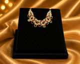 Shyam Pushp Pearl Kanthi for Thakurji (2.5 CM) | Floral Kundan Pearl Shringar Necklace