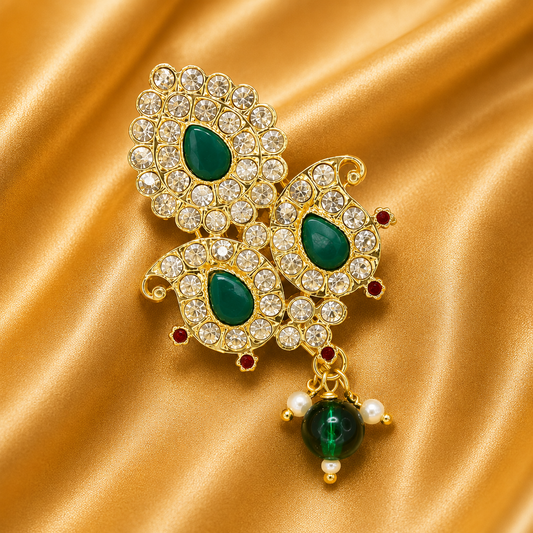 Morpankh Rajsi Sirpech — Sirpech for Thakur Ji Shringar | 5.5 CM