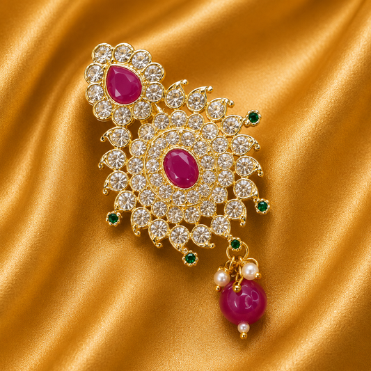Morpankh Rajsi Sirpech — Sirpech for Thakur Ji Shringar | 5 CM