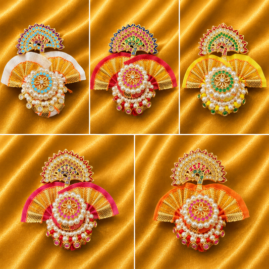 Khule Jod Mor Paag – Traditional Peacock Feather Shringar for Thakur Ji