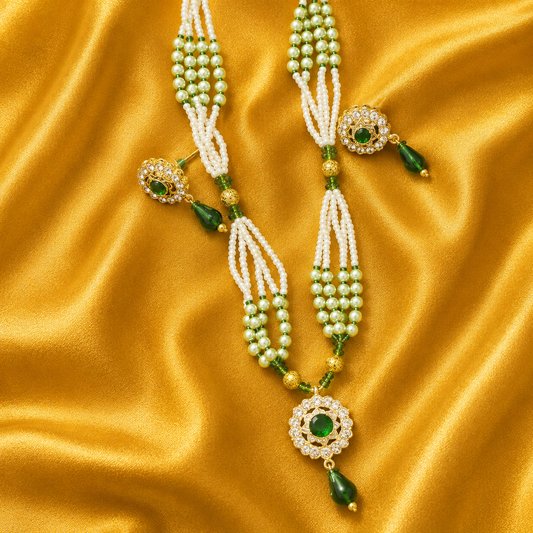 Panna Kundan Moti Shringar Set for Laddu Gopal Ji | Radha Raman Shringar