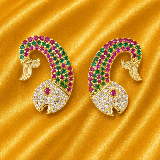Matsya Alokik Kundal | Radha Raman Shringar