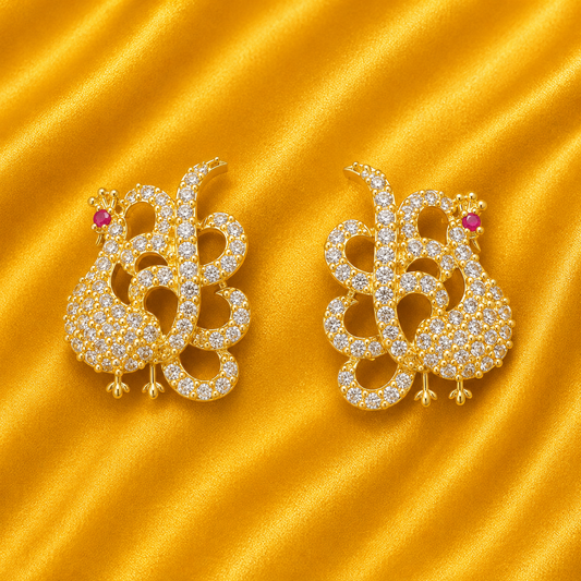 Brij Sugandha Mayurakrit Kundal  | Radha Raman Shringar | 2 cm