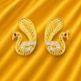 AD Mayurakrit Kundal | Radha Raman Shringar | 2 cm