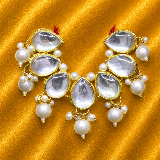 Kundan Madhurika Haar – Laddu Gopal Kundan Haar | Radha Raman Shringar Mala | 4 Cm Height | 6 CM Width