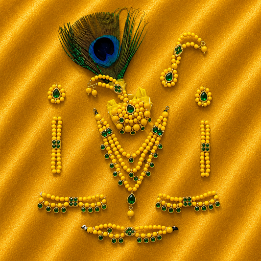 AD Multicolour Shringar Set – Premium Traditional Shringar for Thakur Ji