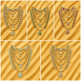 Nikunj Prem Shringar Haar for Laddu Gopal Ji | Golden Multi Layer Mala | Radha Raman Shringar