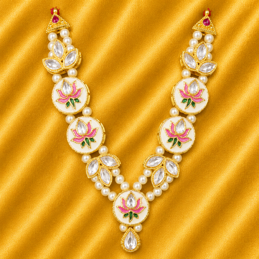 Lotus Shobha Mukta Mala | Radha Raman Shringar | 10 CM