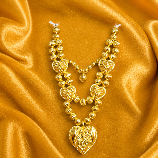 Prem Hriday Soneri Haar for Laddu Gopal | 4 cm Golden Shringar Necklace