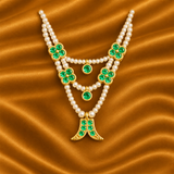 Premium AD Mala with Wagh Nakh for Thakur Ji | Traditional Shringar Jewellery | 4 CM Height
