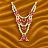 Premium AD Mala with Wagh Nakh for Thakur Ji | Traditional Shringar Jewellery | 4 CM Height
