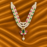 Royal AD Mala with Semi Moti for Thakur Ji | Traditional Shringar | 5.5 CM Height