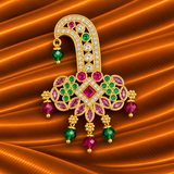 Royal AD Sirpech for Thakur Ji | Premium Head Shringar | 4 CM Height | 3 CM Width
