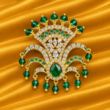 Shahi AD Tipara for Thakur Ji | Royal Thakur Ji Shringar | 4.5 CM HEIGHT