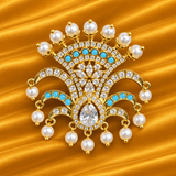 Shahi AD Tipara for Thakur Ji | Royal Thakur Ji Shringar | 4.5 CM HEIGHT