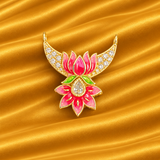 AD Hans with Meenakari Kamal Haar for O & 1 Number Thakur Ji | Royal Shringar