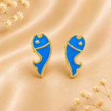 Matsyakrit Kundal — Divine Fish Shape Earrings for Thakur Ji Shringar