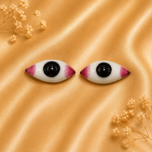 Oval Shaped Netra — Divine Eyes for Thakur Ji Shringar 2 CM
