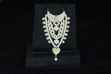 Ad Hasli With White pearls & kundan-style stones Mala For Thakur Ji 6 Cm