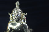 Matsyakrit Kundan Kundal — Fish Shape Earrings for Thakur Ji Shringar | 1.5 CM