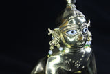 Matsyakrit Kundan Kundal — Fish Shape Earrings for Thakur Ji Shringar | 1.5 CM