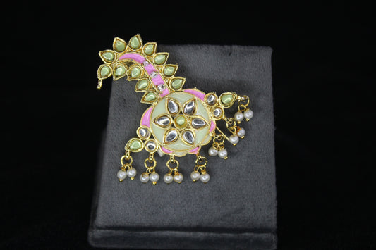 Handcrafted Meenakari Sirpech for Thakur Ji | 5.5 CM