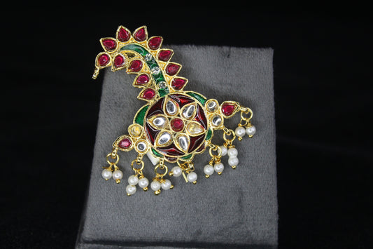 Handcrafted Meenakari Sirpech for Thakur Ji | 5.5 CM