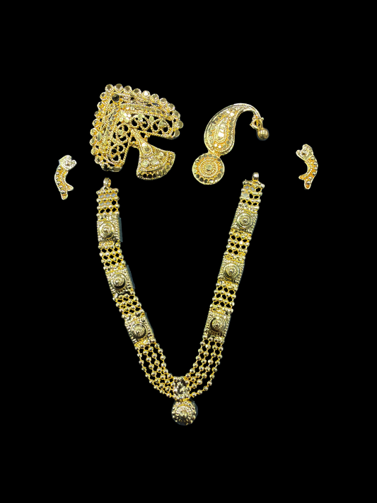 Golden Rajsi Shringar Set — Premium Golden Collection for Thakur Ji