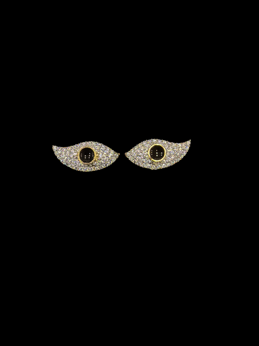 Premium AD Divya Shyam Netra – Radharaman ji Netra (Eyes) for Radharaman ji Shringar | Radha Raman Shringar